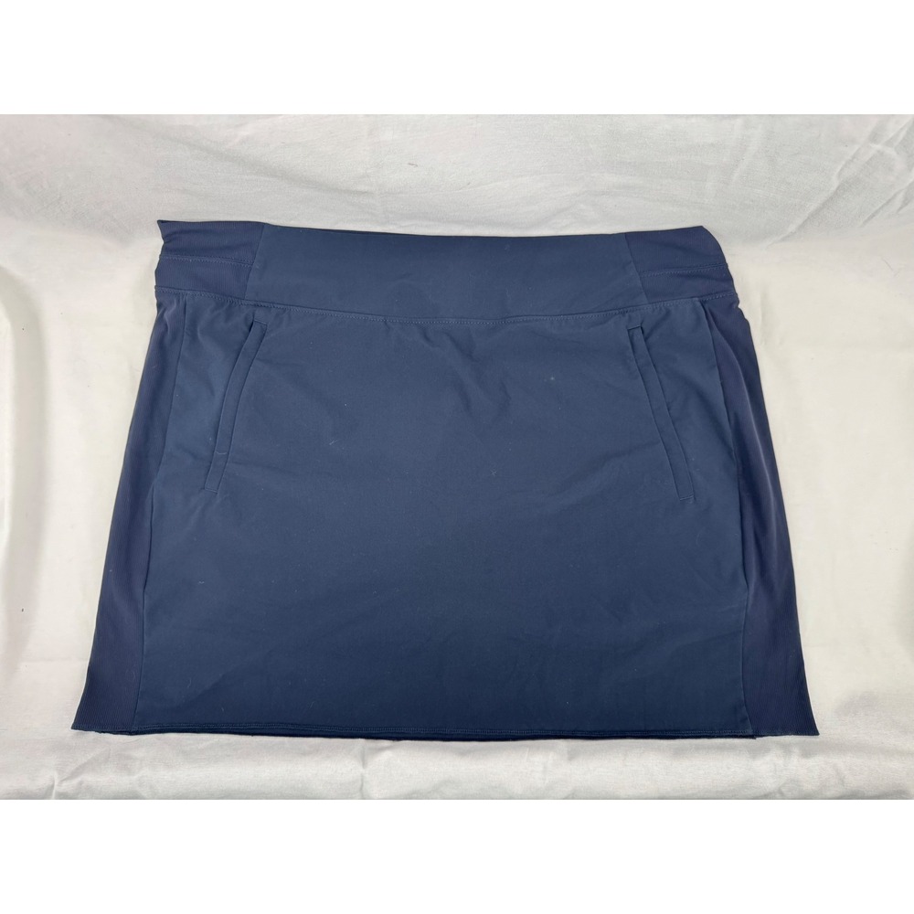 Athleta Soho Skort Navy Blue Athletic Skirt Pockets Women Size 20
